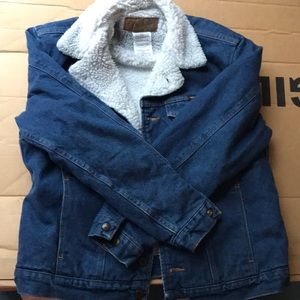 WRANGLER® WESTERN SHERPA LINED DENIM JACKET size M